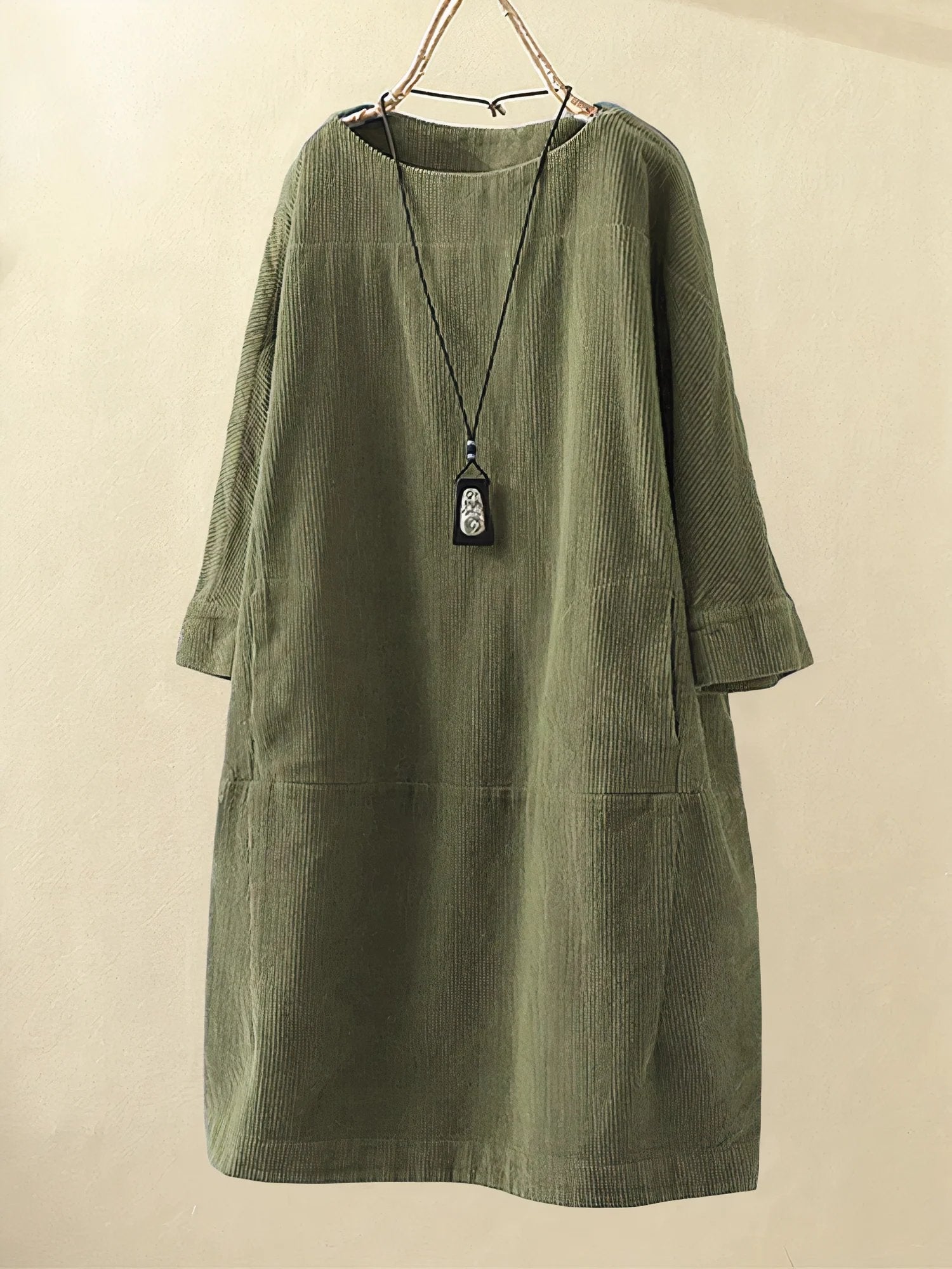 FAEZIRA – CORDUROY TUNIC DRESS