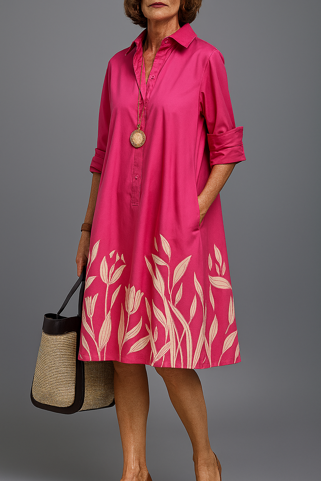Liane - Luxurious Midi Dress for Effortless Elegance
