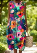 Callie – Sleeveless Cotton & Linen Dress