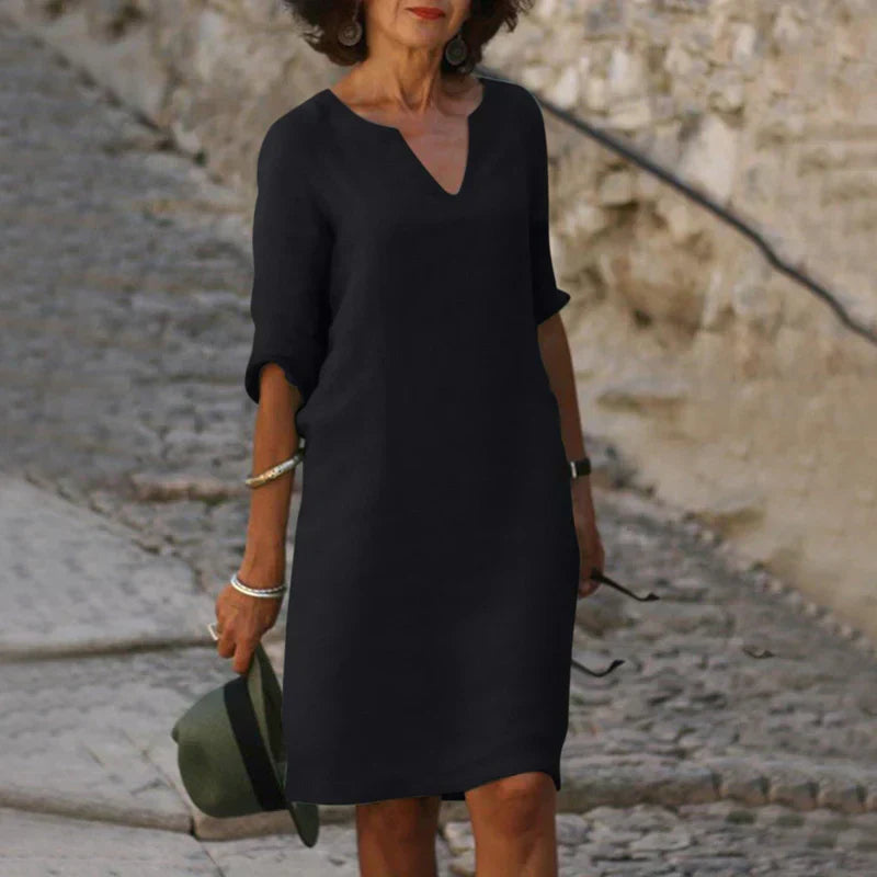 Romy | Comfortable V-Neck Dress