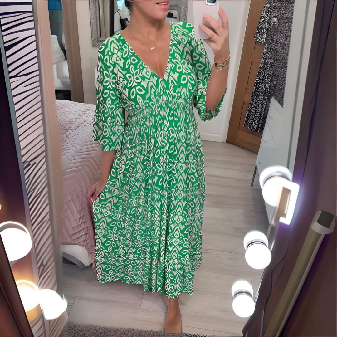 AVERIA – BOHO PRINTED DRESS