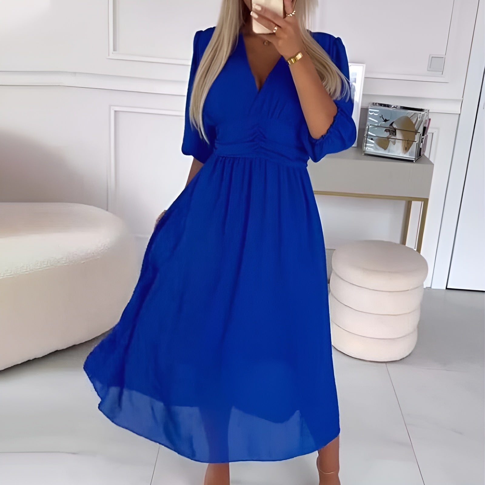 Skylar – Lightweight Silky Chiffon Dress