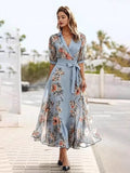 ORIELA – ELEGANT V-NECK DRESS