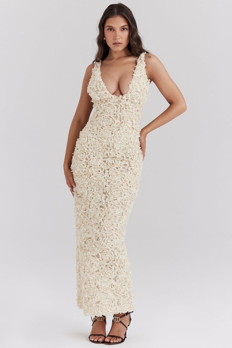 HAILEY - GRACEFUL PETAL-INSPIRED DRESS STYLE