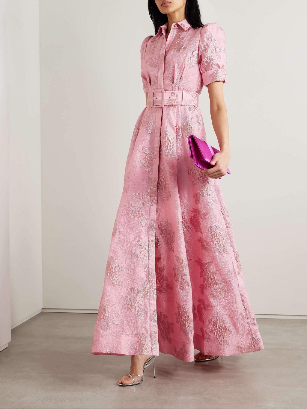 NAYELITH – BLOSSOM SHADE PUFF SLEEVE DRESS