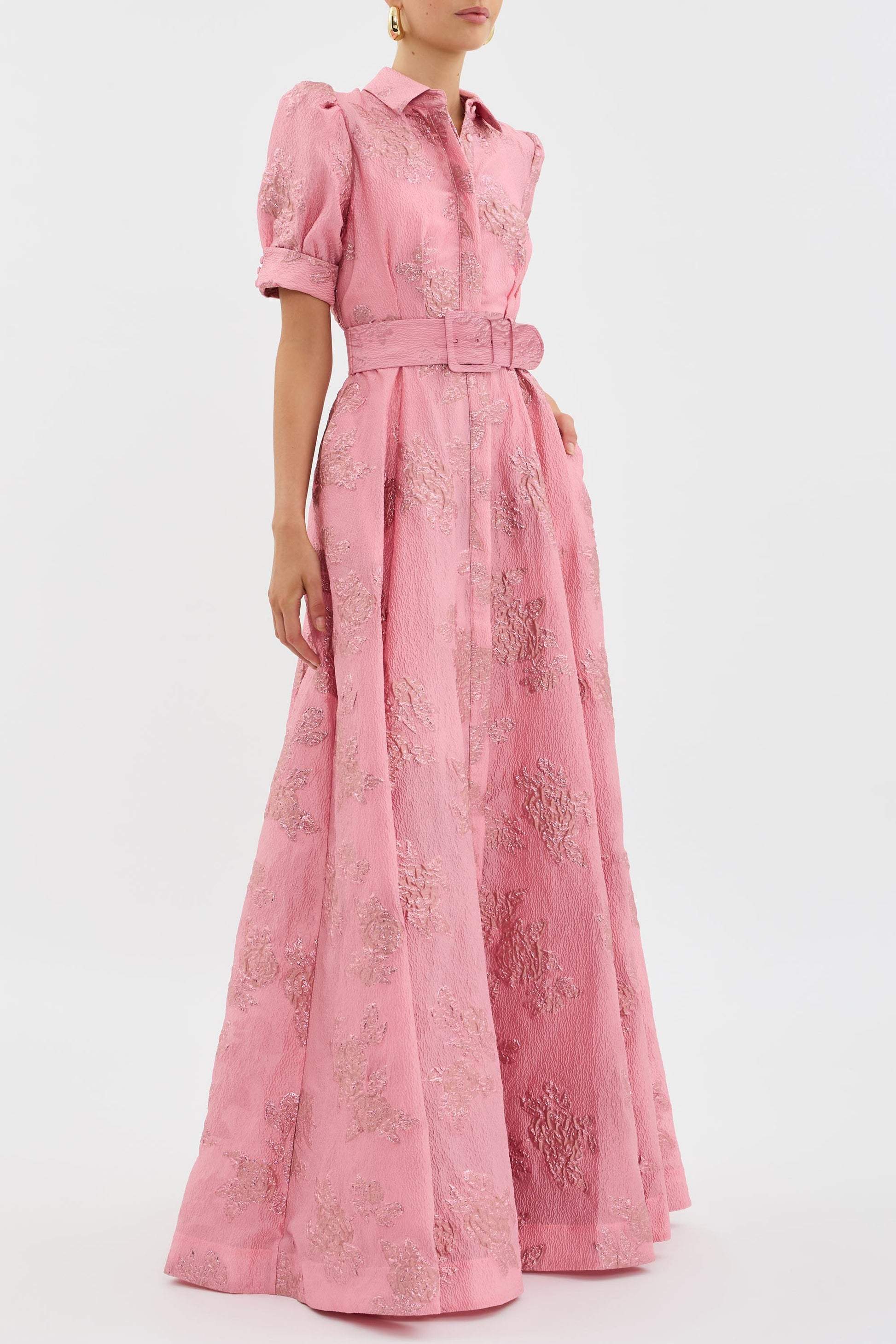 NAYELITH – BLOSSOM SHADE PUFF SLEEVE DRESS