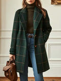 CATHERINE – CLASSIC PLAID WOOL COAT
