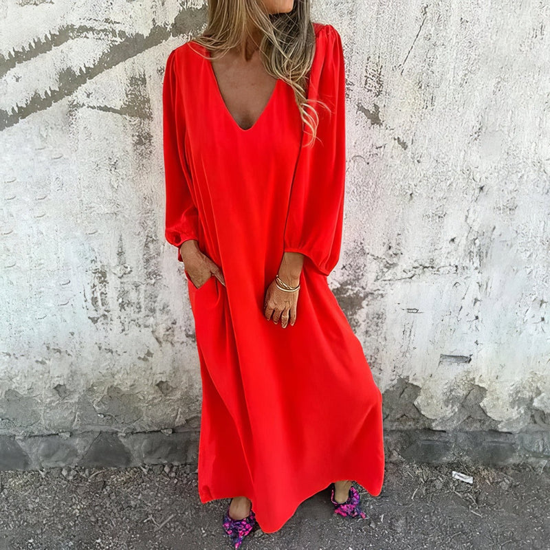 Ella | Long Boho Dress With Pockets