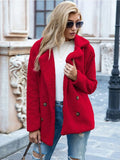 THIRALE – LAMB FUR COLLAR TEDDY COAT