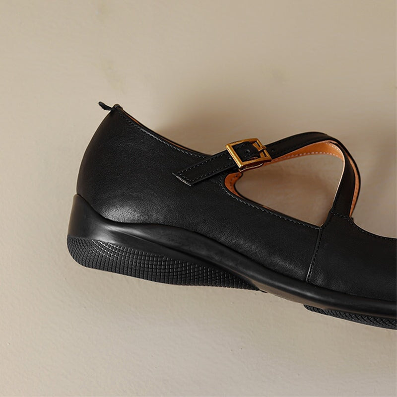Edith Leather Mary Janes