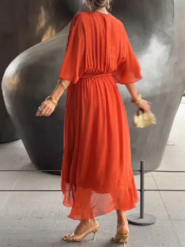 Ulani - V-Neck Flowy Dress