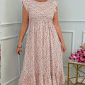 ODESSA – ROMANTIC RUFFLE SLEEVE CHIC DRESS