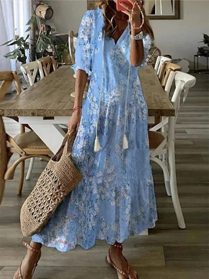 SYLENARA – ROMANTIC FLOW MAXI DRESS